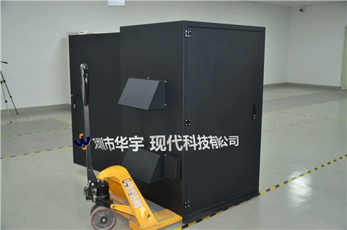 我司21號發(fā)貨浙江，為浙江某公司提供定制款恒溫恒濕戶外投影儀安裝柜(圖1)