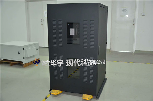 我司21號發(fā)貨浙江，為浙江某公司提供定制款恒溫恒濕戶外投影儀安裝柜(圖2)